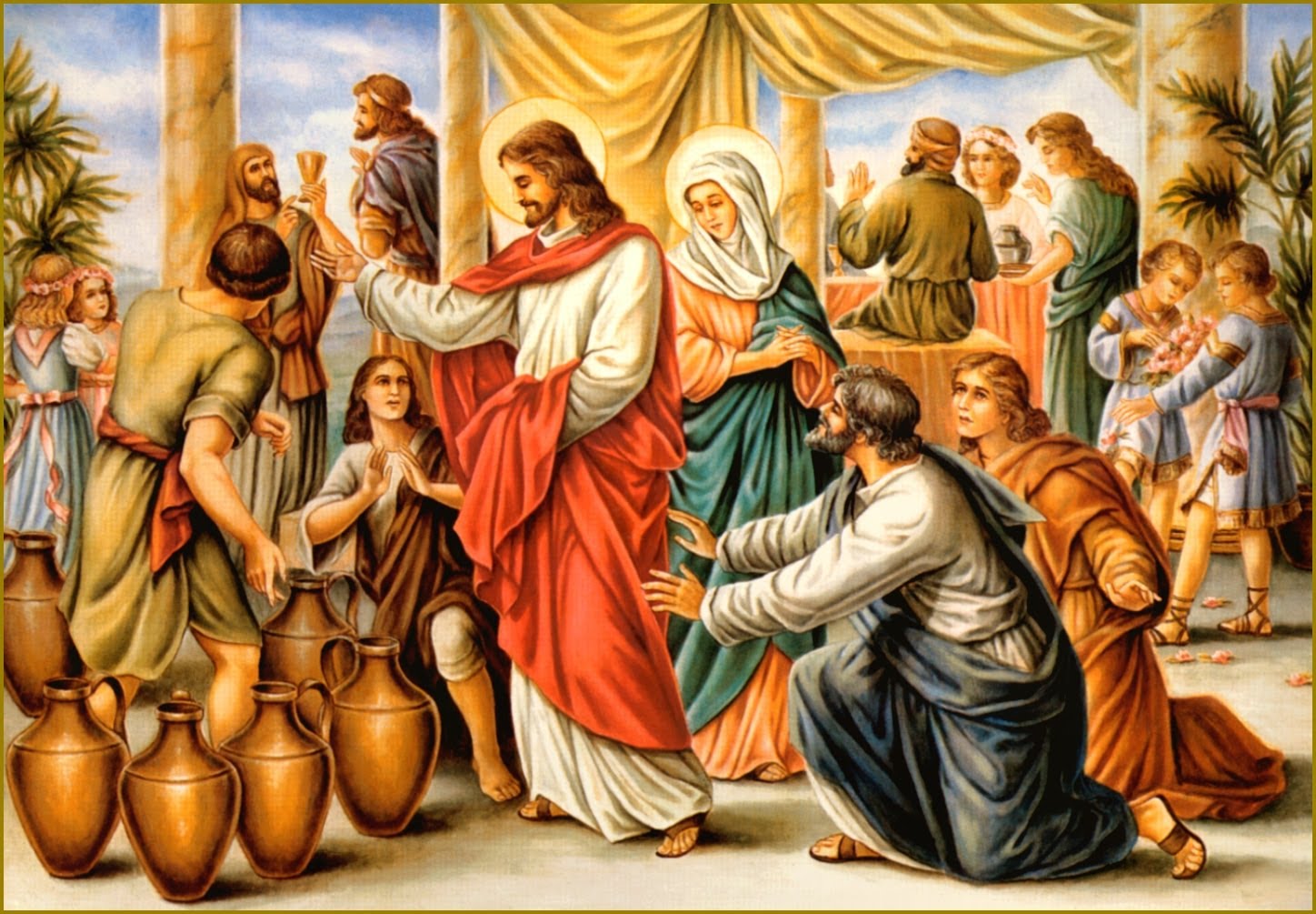 jesus and wine
